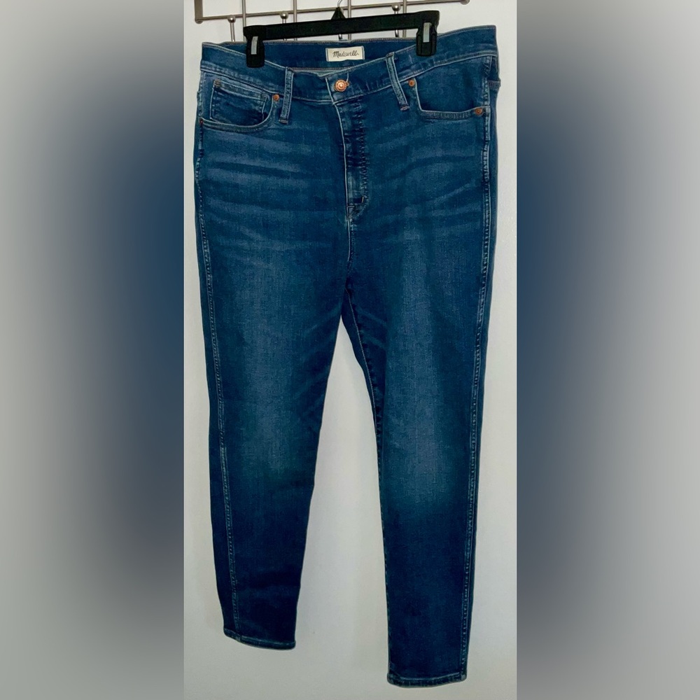 Madewell 10" High-Rise Skinny Jeans - Medium Wash (Size 34P)